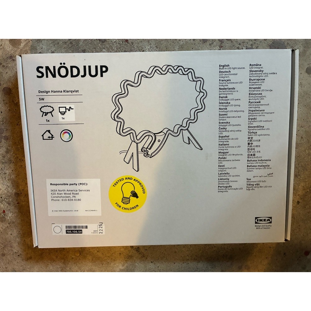 IKEA SNODJUP LED Decoration Lighting, Speech Bubble White/Multicolour Brand NEW